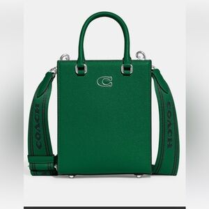 NWT Coach Crossgrain leather 16 Tote